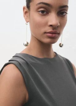 Long jumpsuit with knot Dame Buksedragter