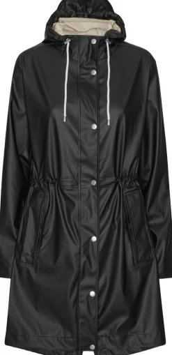 Clearance Long Parka Rain Jacket Dame Regntøj