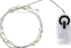 Sirius Lyskæder>Lærke hjerte 20 lys klar/sølv