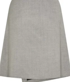 Outlet LR-NELLY 4 Nederdel Lys grå Dame Nederdele