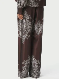 Lunet Paisley Border Pants-Neo Noir Sale