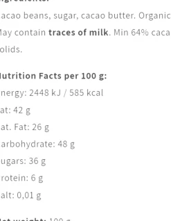 Madagascar Fast Dried 64 %, økologisk-Friis-Holm Hot
