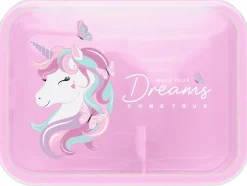 Børn Legetøj Madkasser>MADKASSE UNICORN ROSA TIN