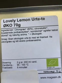 Online Magasin Lovely Lemon Urte-te ØKO 70g Te