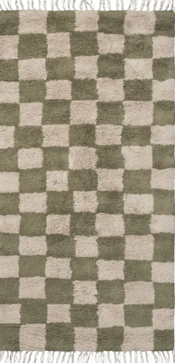 Outlet Mara Washable Rug - Elm Green/Warm Sand Gulvtæpper