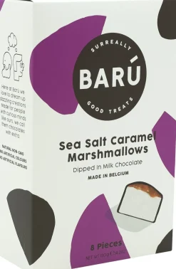 Barú Skumfiduser>Marshmallows Milk Choc Sea Salt Caramel 120g