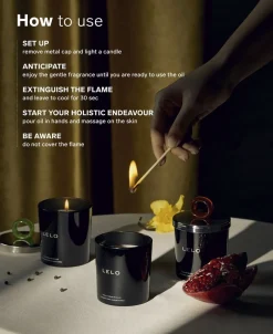 Massagelys - Black Pepper & Pomegranate-LELO Clearance