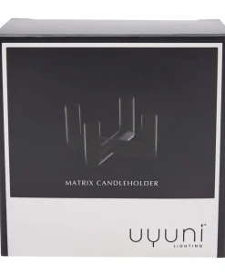 MATRIX Candle Holder - 4'arm Mini Taper - Matte Black - 7,5-Uyuni Hot