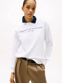 Dame Tommy Hilfiger Bluser & Skjorter>MDRN REG CORP LOGO C-NK SWTSHRT