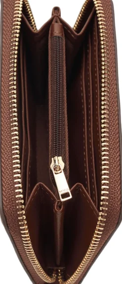 Medium wallet with logo print Dame Andet