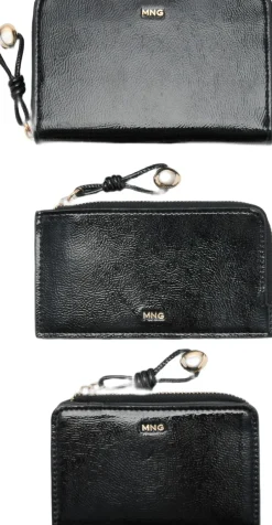 Dame MANGO Andet>Medium wallet with mini-bead embell