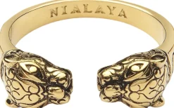 Nialaya Smykker>Men's Plated Panther Ring