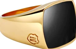 Men's Signet Ring with Onyx Smykker