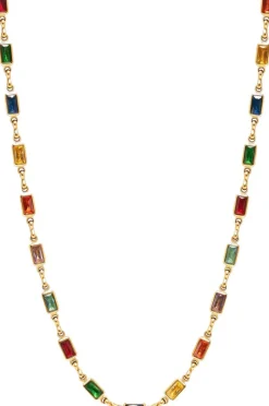 Men's Rectangle Tennis Necklace-Nialaya Hot