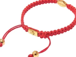 Men's String Bracelet with Gold Evil Eye-Nialaya