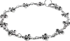 Men's Fleur de Lis Linked Bracelet-Nialaya