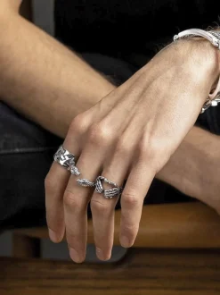 Best Men's Stainless Steel Vintage Snake Ring Smykker