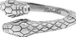 Best Men's Stainless Steel Vintage Snake Ring Smykker