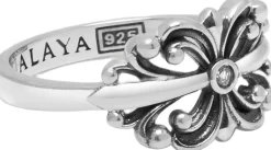 Nialaya Smykker>Men's Sterling Bloom Ring