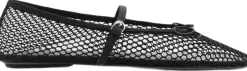 Hot Mesh ballet flats with strap and bu Dame Mary Jane|Ballerinaer