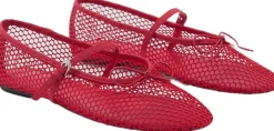 Sale Mesh ballet flats with strap and bu Dame Mary Jane|Ballerinaer