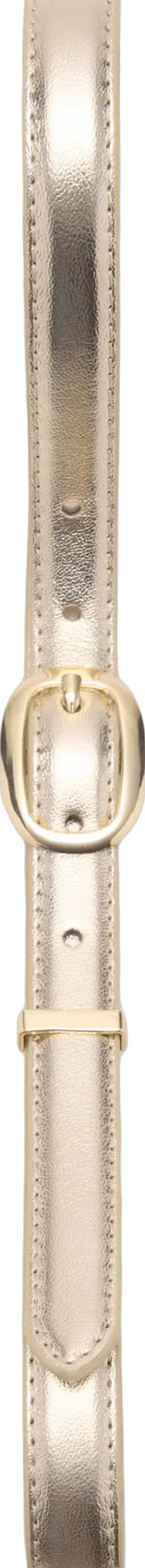 Metallic belt with oval buckle-MANGO Best