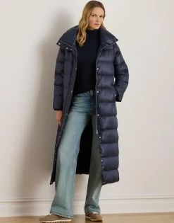 Sale Metallic Funnelneck Down Maxicoat Dame Jakker & Frakker