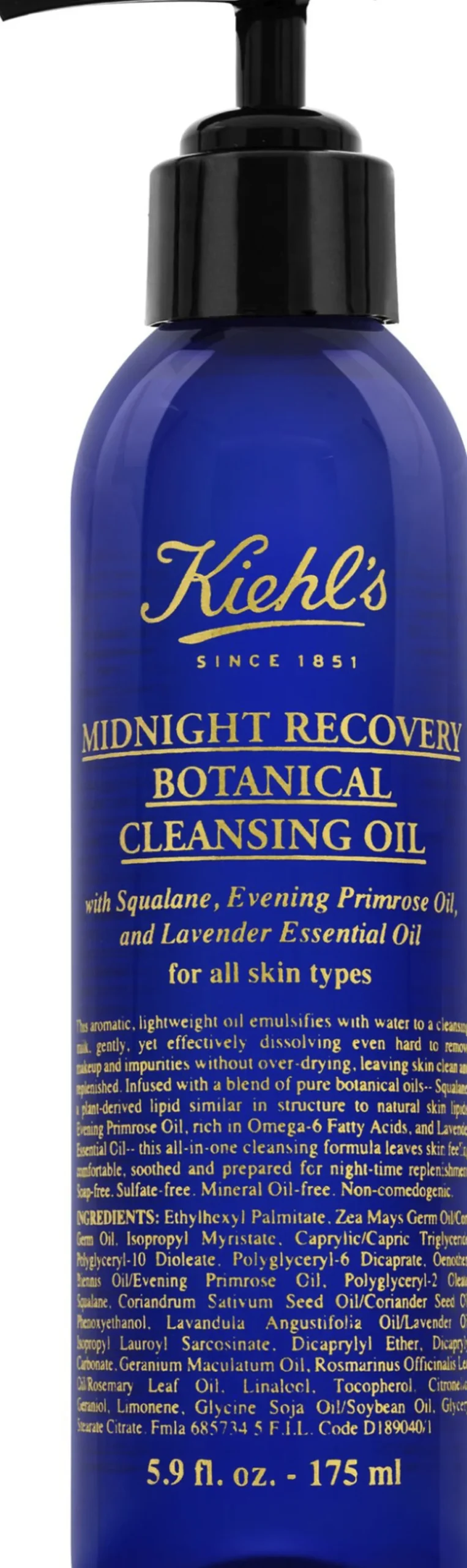 Kiehl's Hudpleje|Hudpleje>Midnight Recovery Cleansing Oil