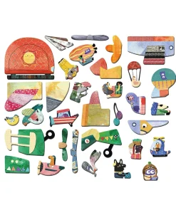 Discount - Magnetisk rejsesæt - Flyvemaskiner Børn Legetøjsfigurer