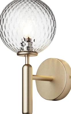 Nuura Væglamper>Miira Wall, brass / optic clear