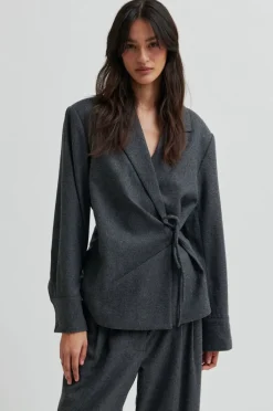 Clearance Milea Wrap Shirt Dame Bluser & Skjorter