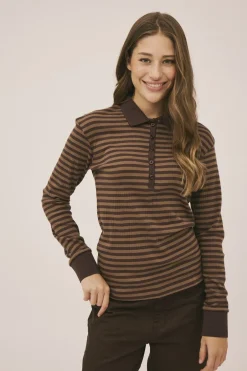 Milla 24 long sleeve polo top - 100% Organic Cotton GOTS-Magasin du Nord Collection Online