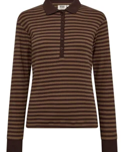 Milla 24 long sleeve polo top - 100% Organic Cotton GOTS-Magasin du Nord Collection Online