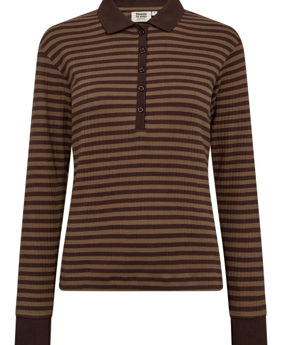Milla 24 long sleeve polo top - 100% Organic Cotton GOTS-Magasin du Nord Collection Online