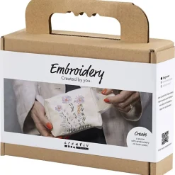 Best Mini DIY Kit Broderi, Makeup-taske Børn Kreativitet