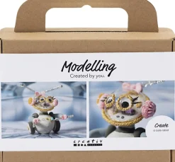 Mini DIY Kit Modellering, Robotpige Børn Kreativitet