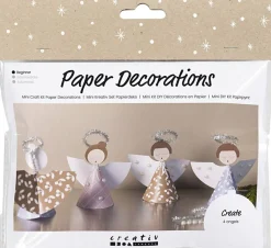 Online Mini DIY Kit Papirpynt, Engle Børn Kreativitet
