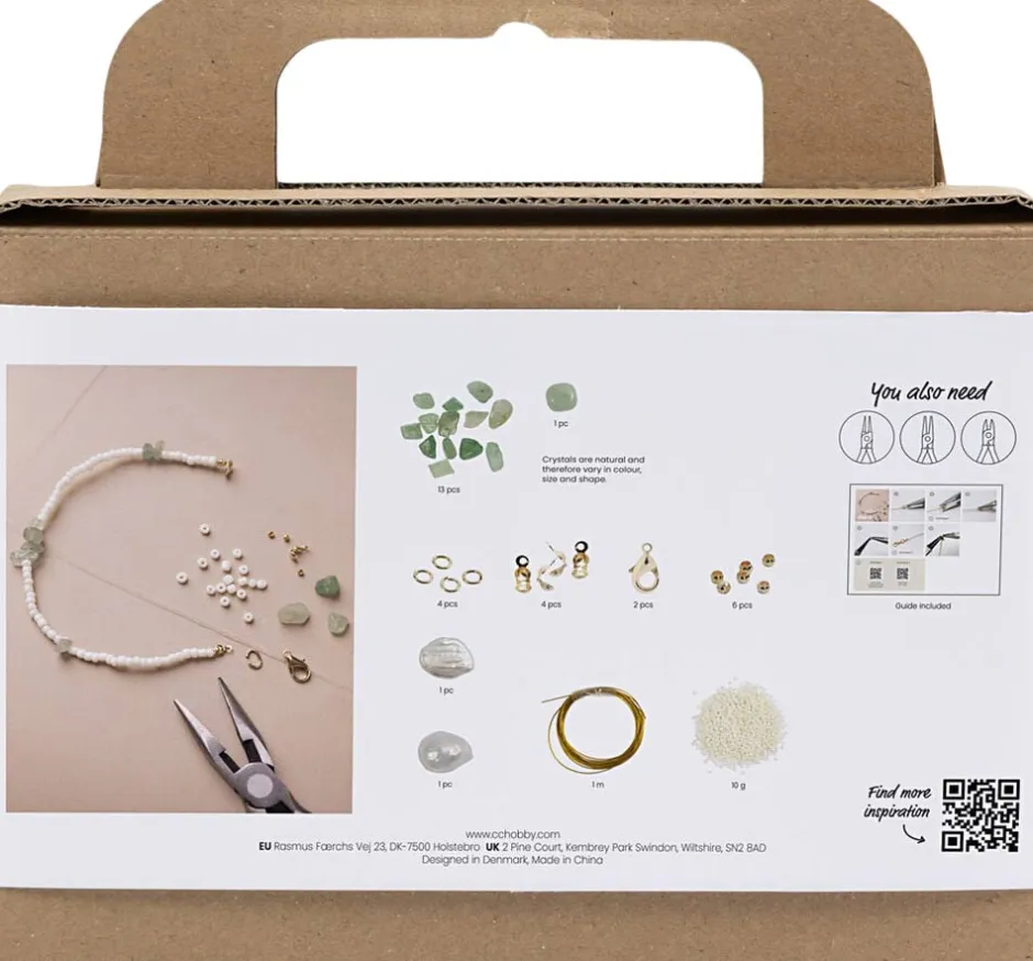 Børn Creativ Company Kreativitet>Mini DIY Kit Smykker, Aventurin, halskæde og -armbånd