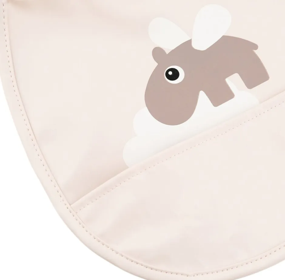 Børn Done by Deer Hagesmække>Mini hagesmæk m/lomme 2 stk. Happy clouds