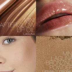 Sale Mini Laguna Bronzer & Lip Oil Duo - Bronzepudder og læbeolie Makeup Gaveæsker