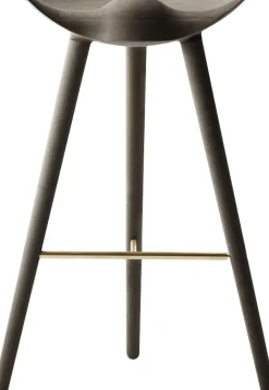 ML 42 - Barstol / Brunolieret Eg / Messing-Audo Copenhagen Sale