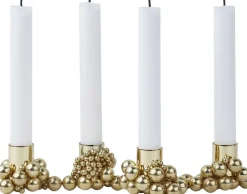 GEJST Lys & Lysestager|Adventsstager>MOLEKYL 4 Brass