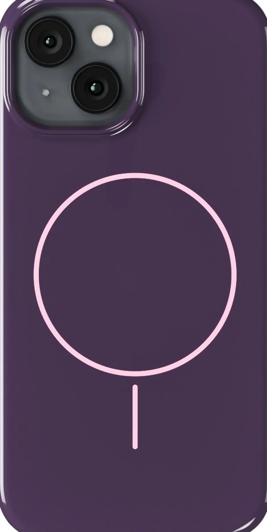 Clearance Mono Case Magsafe iPhone 15/14/13 Deep Plum/Pink Dame Tech Covers