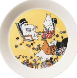 Moomin Arabia Tallerkener>19cm tallerken Familietid 80