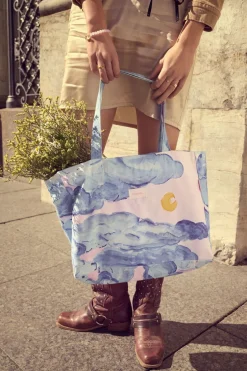 Moonshine Rose Big Canvas Totebag Dame Toilettasker