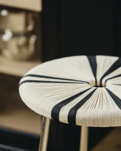 MORICE stool, low - black/ivory-Nordal