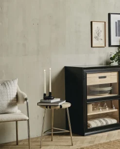 MORICE stool, low - black/ivory-Nordal