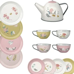 New - Tesæt i kuffert 14 dele - Les Parisiennes Børn Legemad & Køkkener