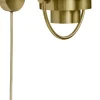 Gubi Væglamper>Multi-Lite Wall Lamp, EU Base: Brass, Shade: Brass Shiny