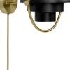 Multi-Lite Wall Lamp, EU Base: Brass, Shade: Black Semi Matt-Gubi Sale